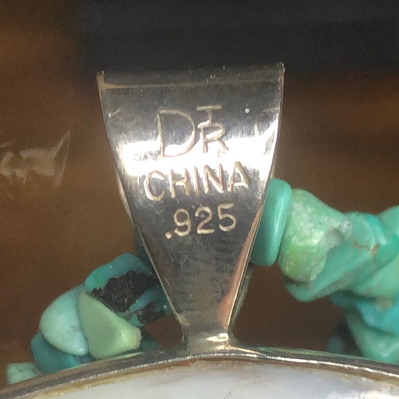 JAY KING Desert Rose Turquoise Chip Mother Of Pearl Sterling Silver Necklace - Picture 8 of 11